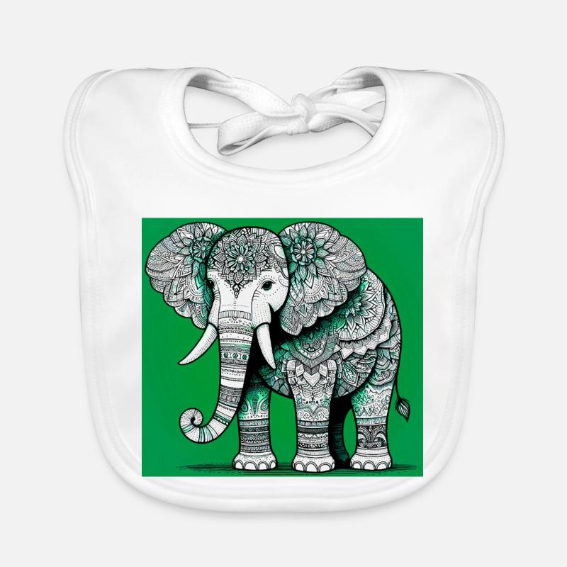 Elefant Baby Bio-Lätzchen