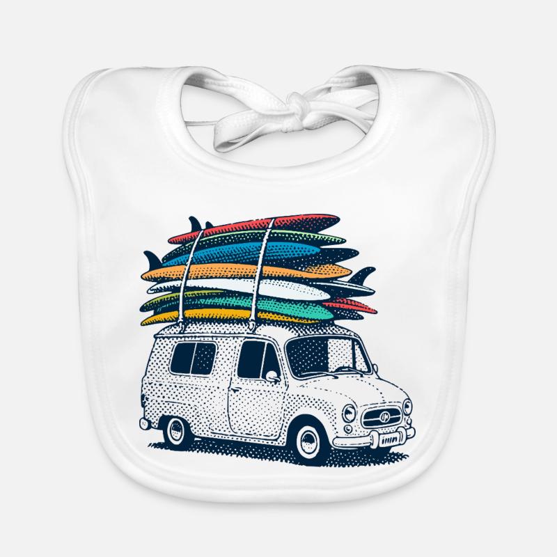 Surf Urlaub Baby Bio-Lätzchen