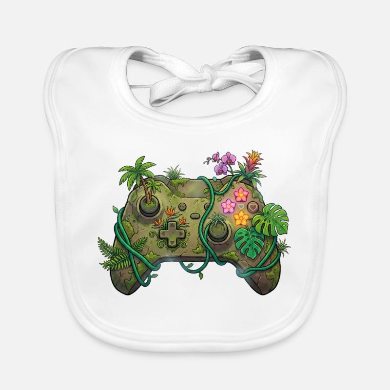 Jungle Controller – Gaming-Aufkleber Baby Bio-Lätzchen