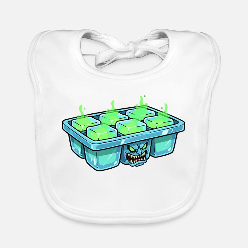 Monster-Eiswürfel im Eiskubentray Organic Baby Bibs