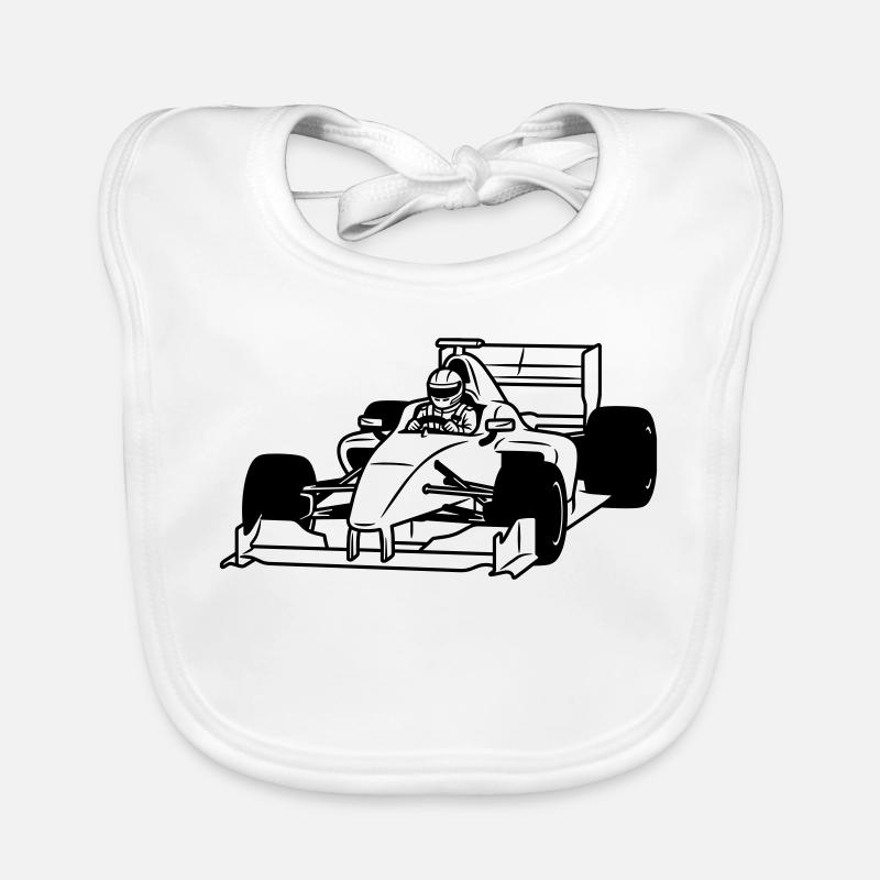 Car racing Organic Baby Bibs