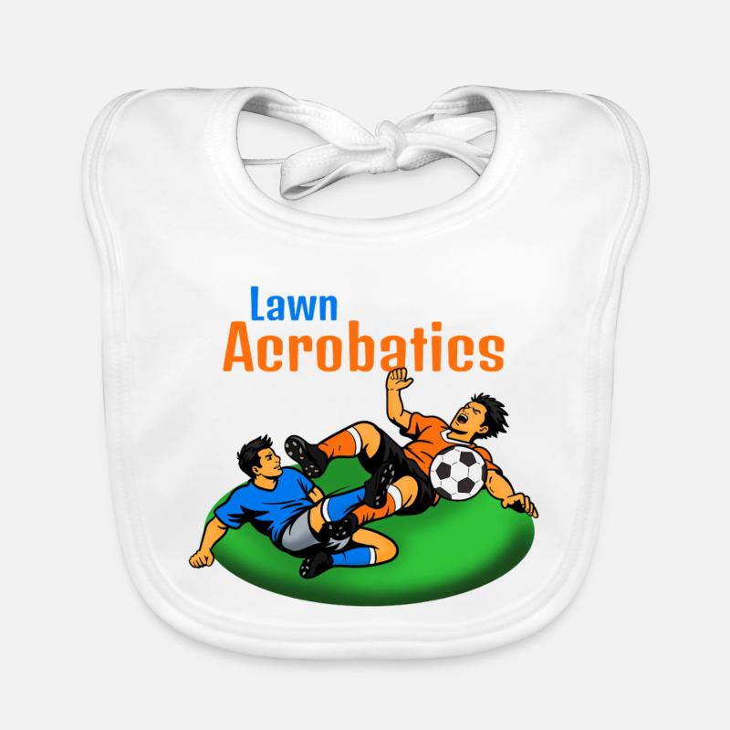 Lawn Acrobats Soccer Acrobats (Blood Slide) Organic Baby Bibs