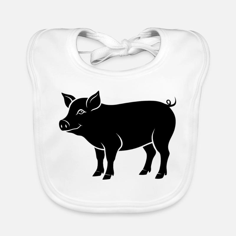 Schwein Baby Bio-Lätzchen
