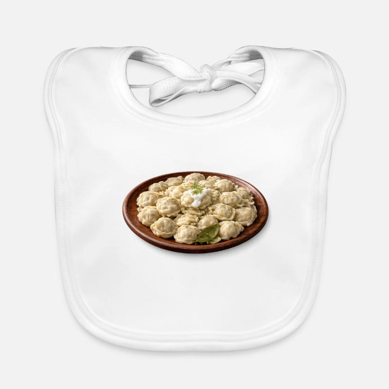 Dampfende Pelmeni Baby Bio-Lätzchen