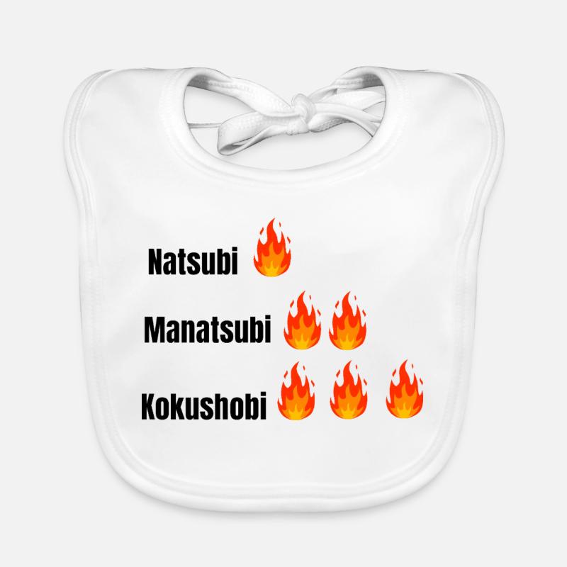 Three Layers Flame Typography Organic Baby Bibs