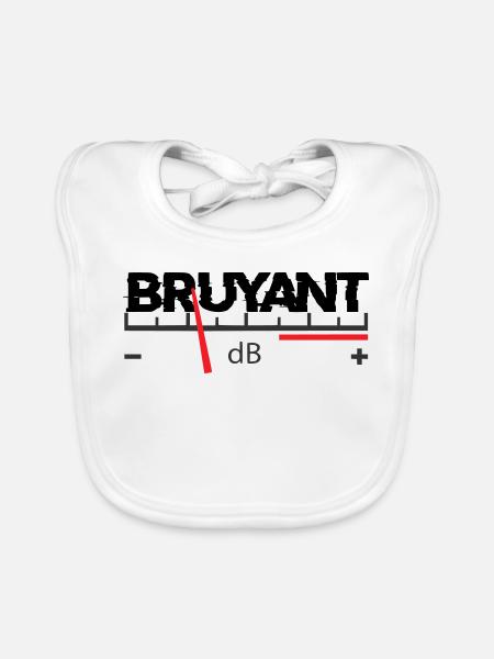 Noisy - Organic Baby Bibs - white - Front