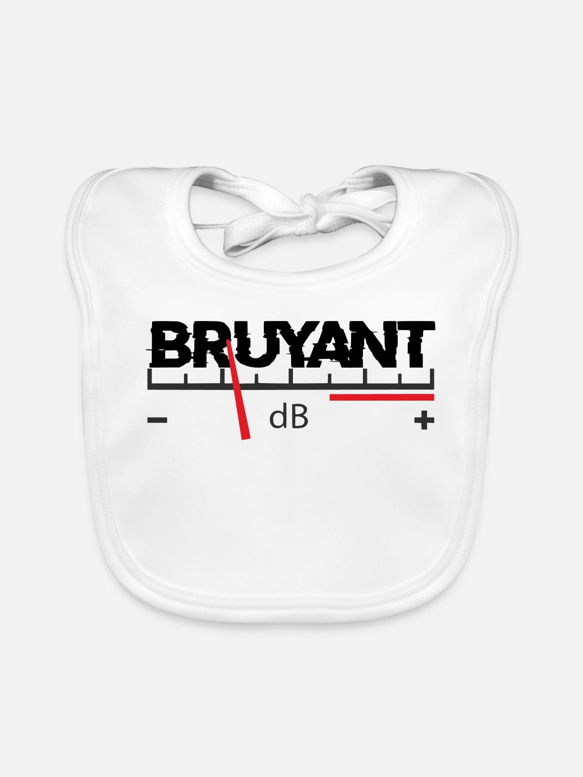 Bruyant - Bavoir bio Bébé - blanc - Devant