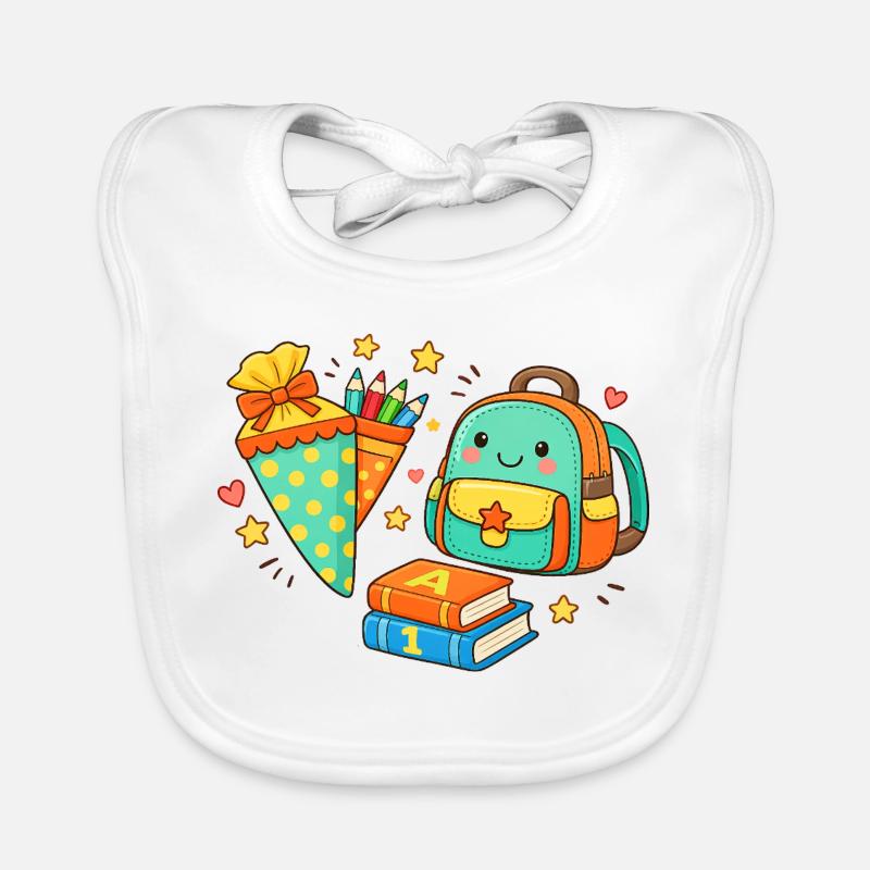 Sac à dos douillet de rentrée avec stylos Bavoir bio Bébé