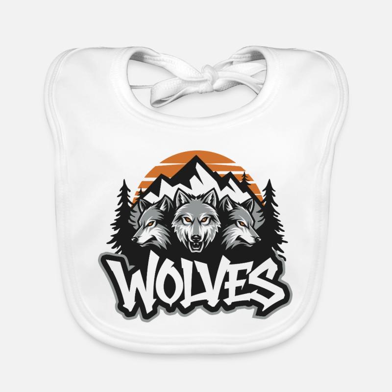 Trois Loups Bavoir bio Bébé