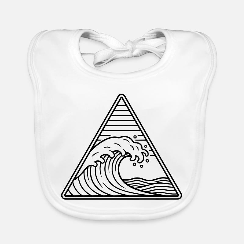 Vague de mer Bavoir bio Bébé
