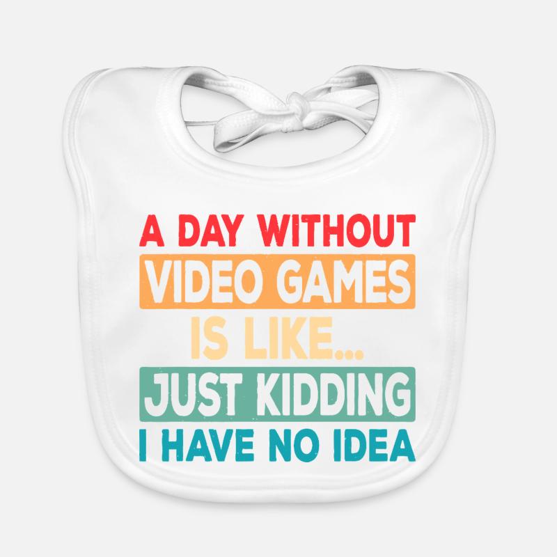 Game Day Absence Joke Tee Organic Baby Bibs