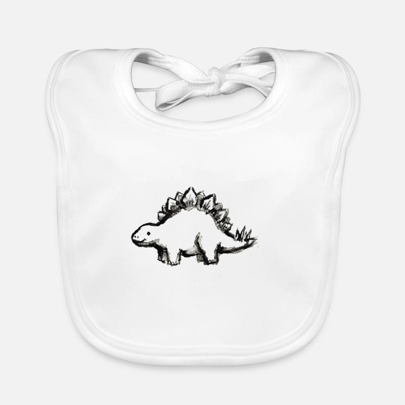 Friendly Stegosaurus Organic Baby Bibs