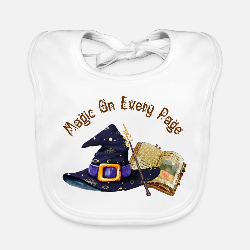 Magic Is On Every Page  Organic Baby Bibs