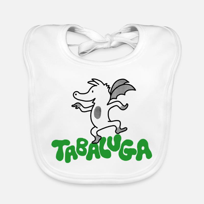 Tabaluga avec de grandes lettres Bavoir bio Bébé