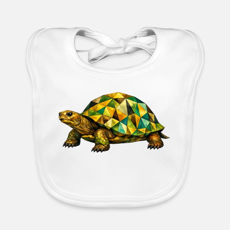 Geometrische Schildkröte Baby Bio-Lätzchen