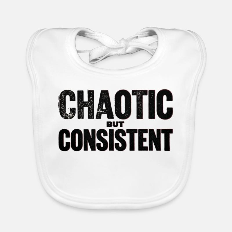 chaotic-but-consistent Organic Baby Bibs