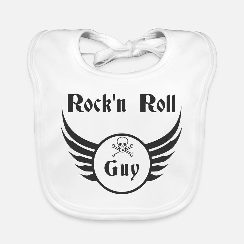 Guy Rock and Roll Ailes de Crâne Bavoir bio Bébé