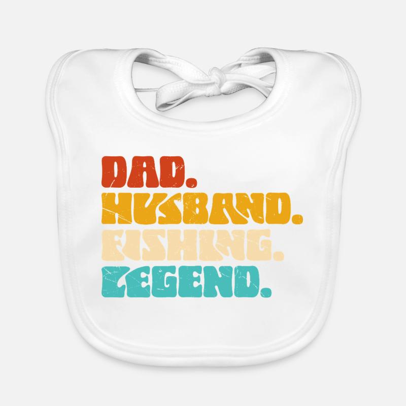 Papa Ehemann Angler Legende Baby Bio-Lätzchen