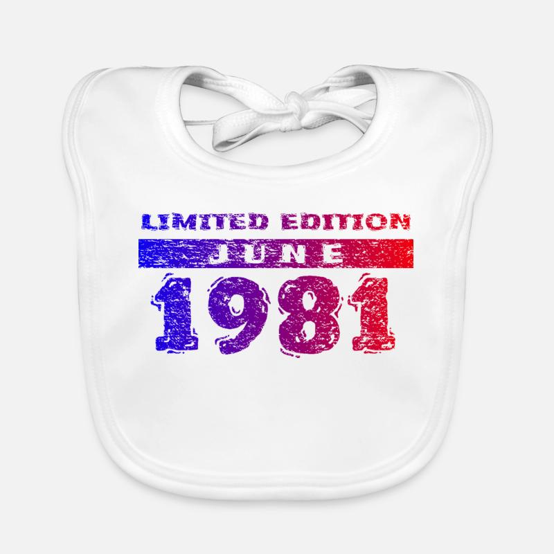 45e anniversaire Édition limitée 06/1981 Bavoir bio Bébé