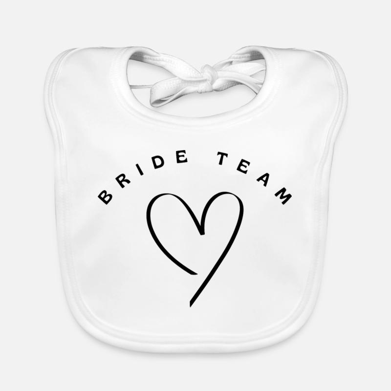 Mariée - Bavoir bio Bébé - blanc