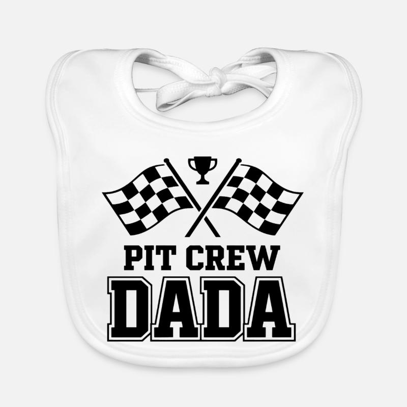 Pit Crew Dada Motorsport Racing Design Organic Baby Bibs