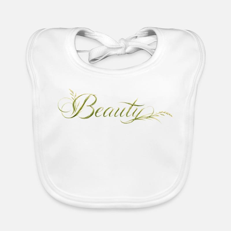 Beauté Lettres, Design de la nature Bavoir bio Bébé