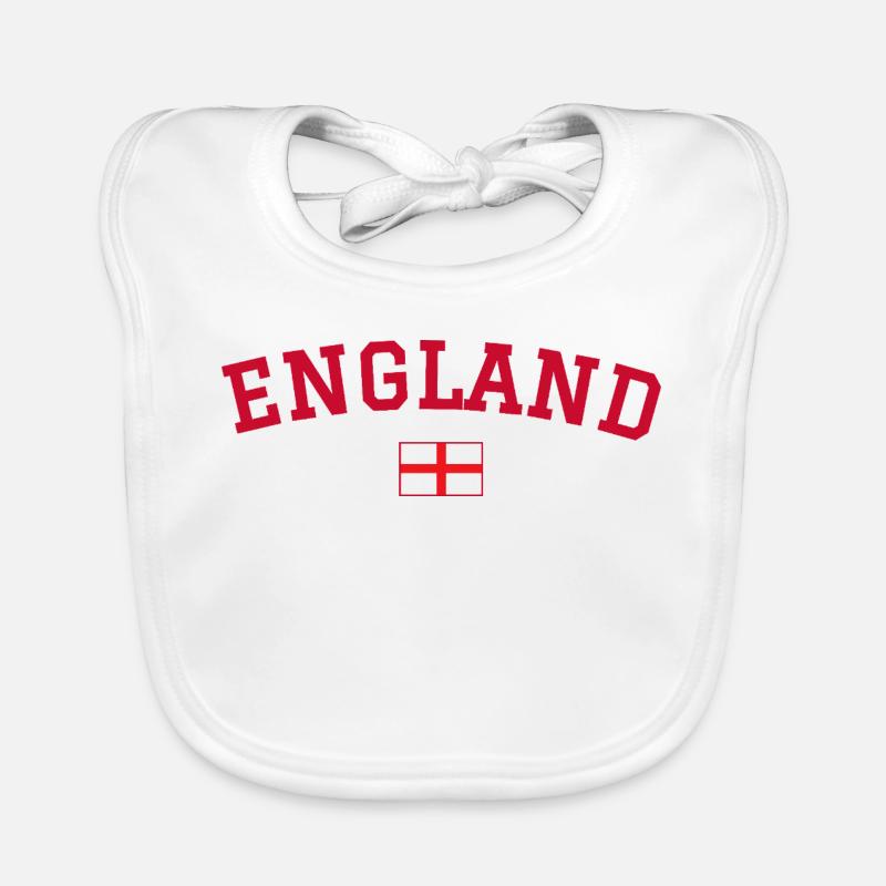 Drapeau anglais : dessin rouge Bavoir bio Bébé