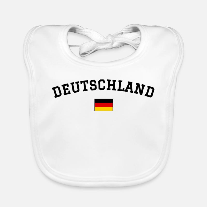 Germany Flag Minimum Organic Baby Bibs
