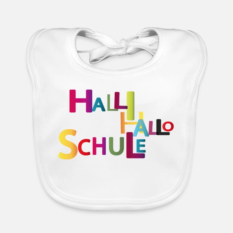 Halli Hallo Schule Baby Bio-Lätzchen