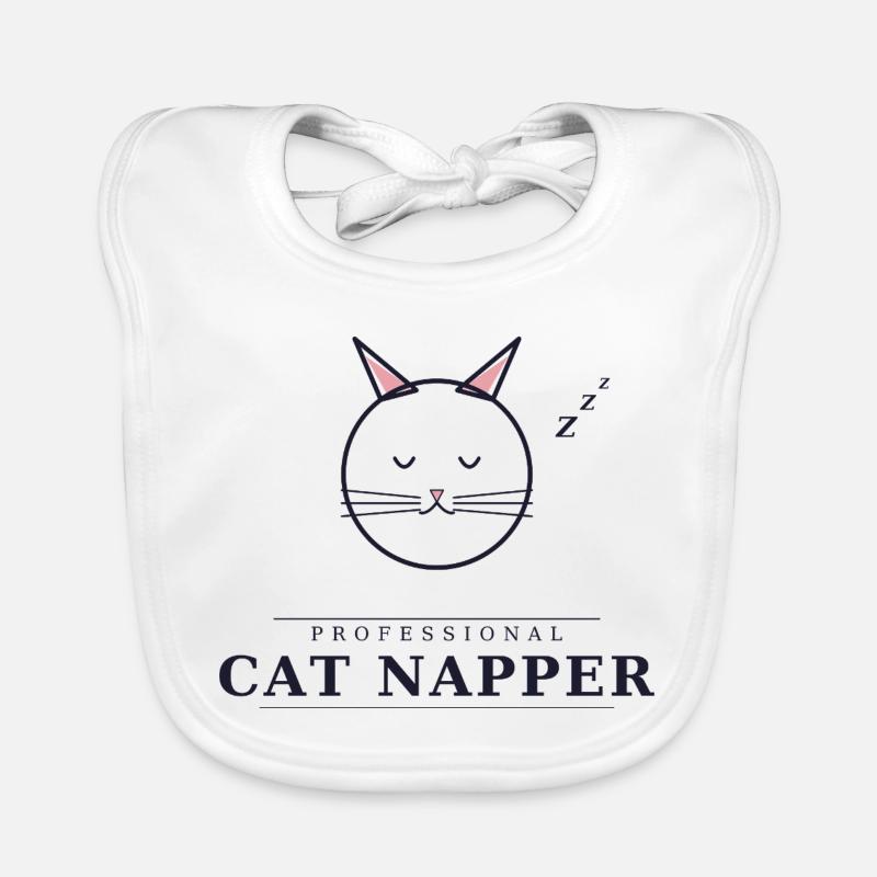Professional Cat Napper Organic Baby Bibs