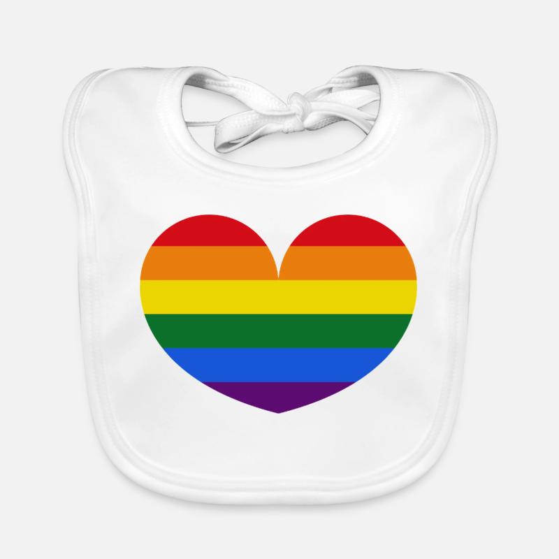 Drapeau gay Bavoir bio Bébé