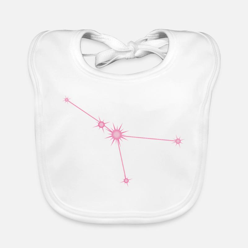 Krebsstern Sternbild Sternzeichen Pastellrosa Baby Bio-Lätzchen