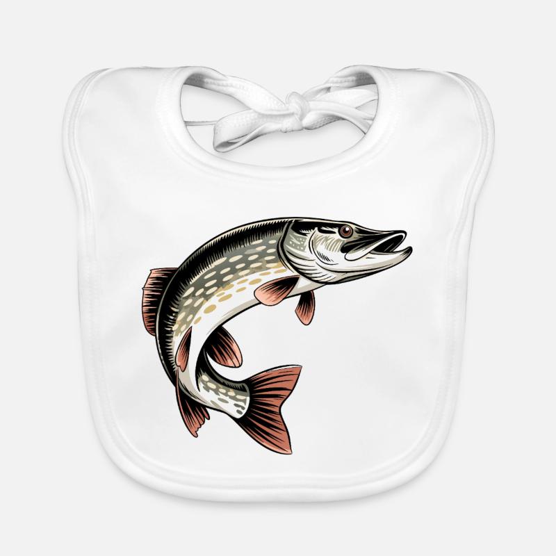 Predatory Pike Organic Baby Bibs