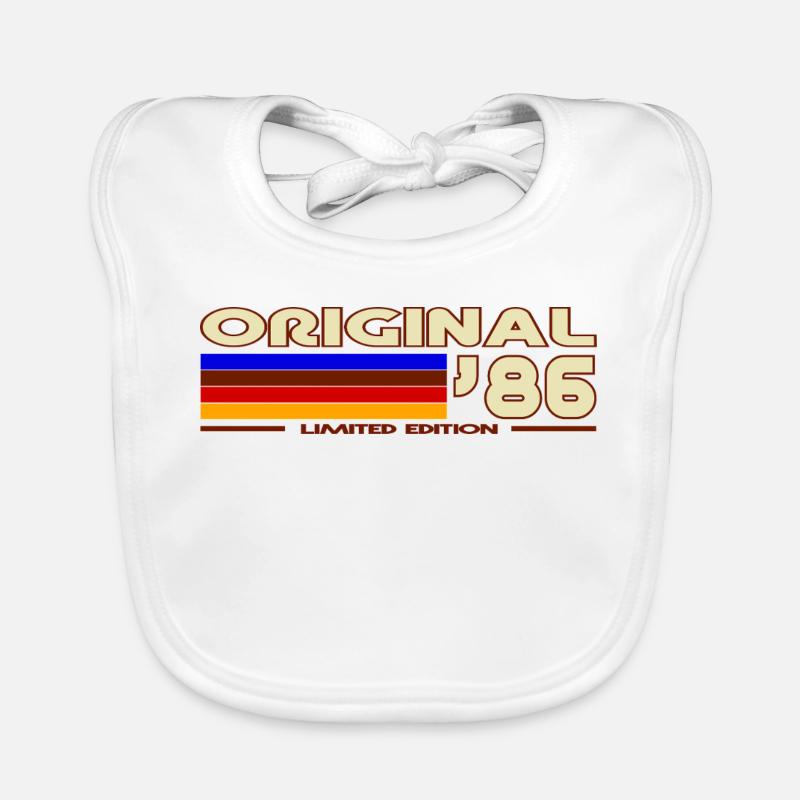 Original86 Retro-Streifen Baby Bio-Lätzchen