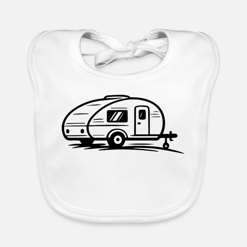 Camping Trailer Organic Baby Bibs