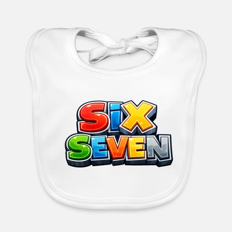 SixSeven - Bavoir bio Bébé - blanc