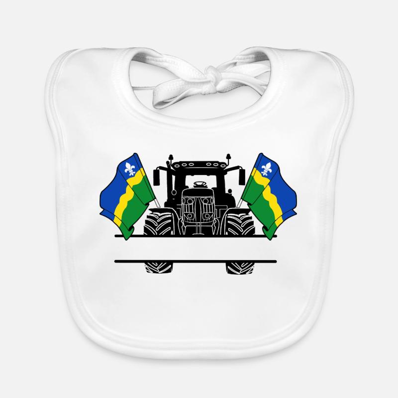 Flevoland_Tractor_Custom_Edition Baby Bio-Lätzchen