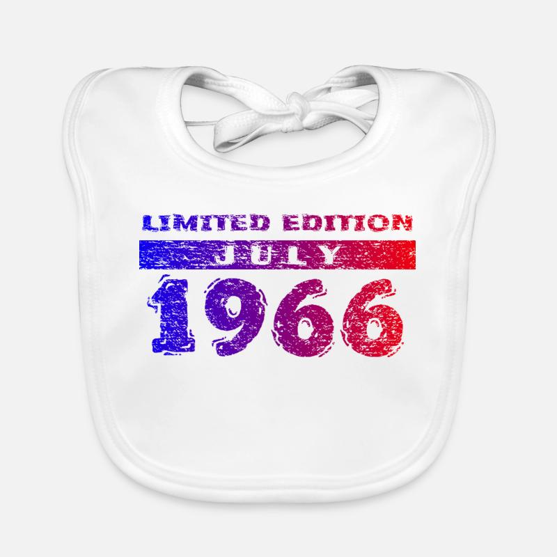 60e anniversaire Édition Limitée 07/1966 Bavoir bio Bébé