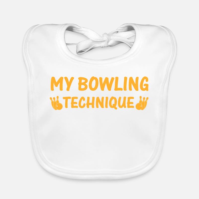 Mein Bowlingtechnik-Abschlag Baby Bio-Lätzchen
