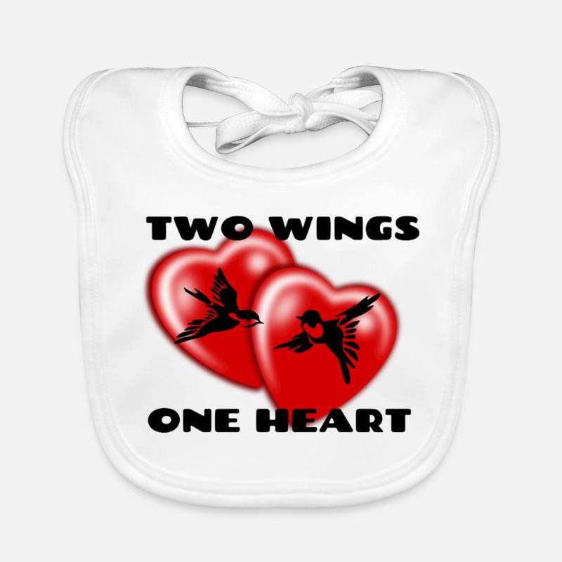 Two_Wings_One_Heart Baby Bio-Lätzchen