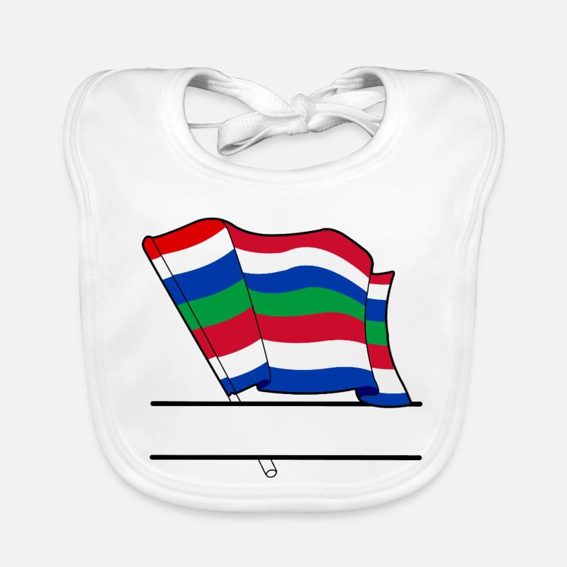 Schier Flag – Custom Island Design Organic Baby Bibs