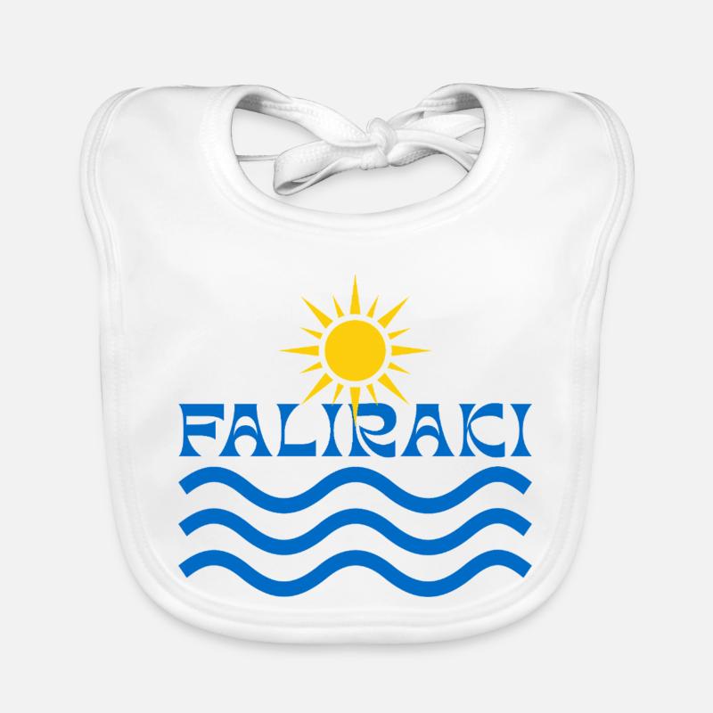 Faliraki Sun Waves  Organic Baby Bibs