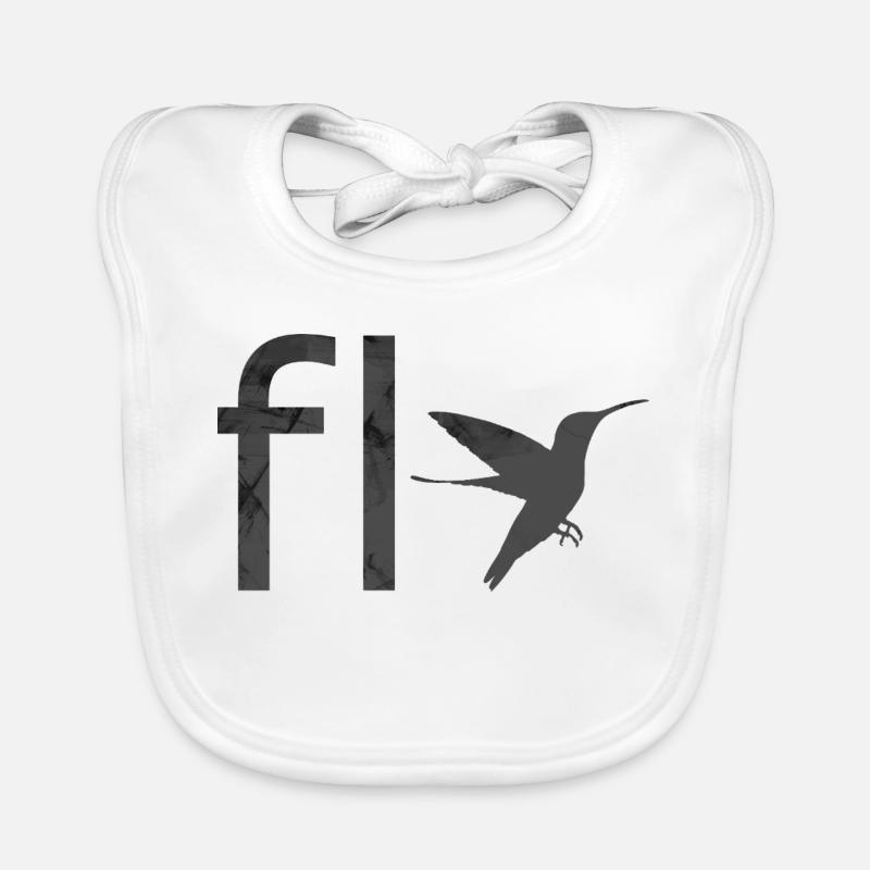 Conception typographique astucieuse ! Vogel Deisgn Bavoir bio Bébé