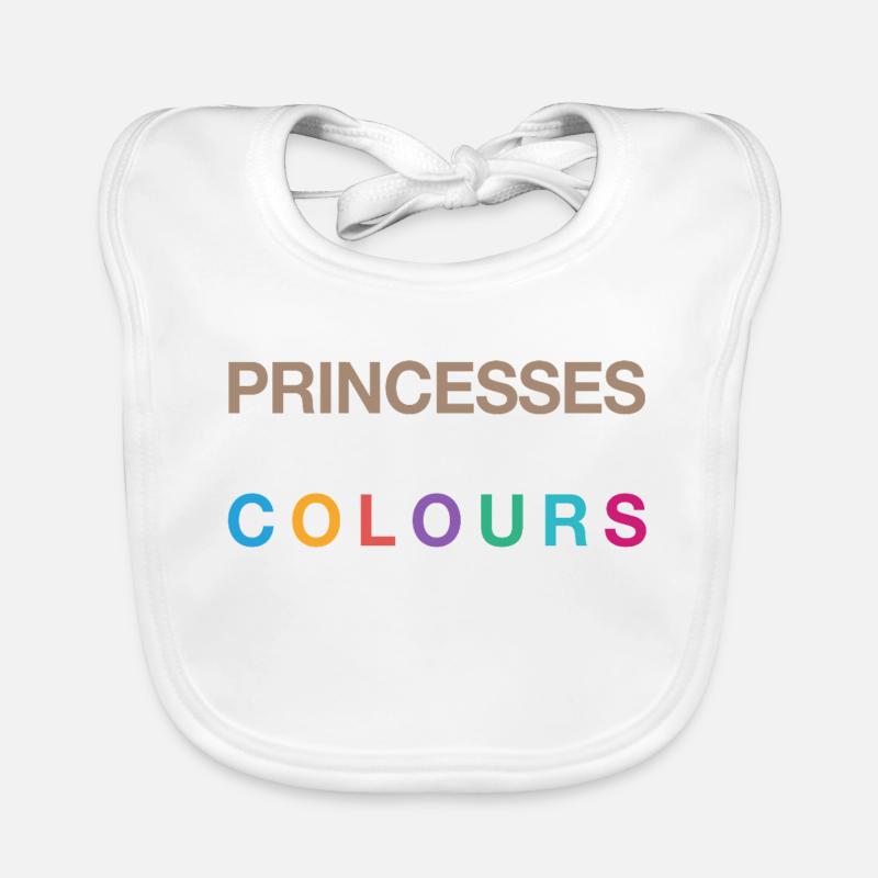 Princesses Come in All Colours Organic Baby Bibs