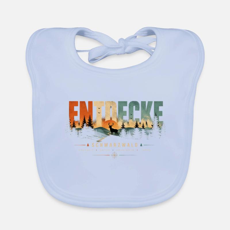 Entdecke Schwarzwald Landschaft Baby Bio-Lätzchen
