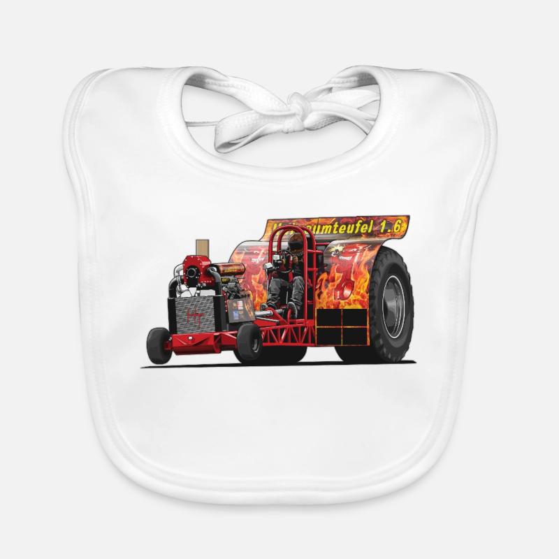 Tractor Pulling // Illustration Baby Bio-Lätzchen
