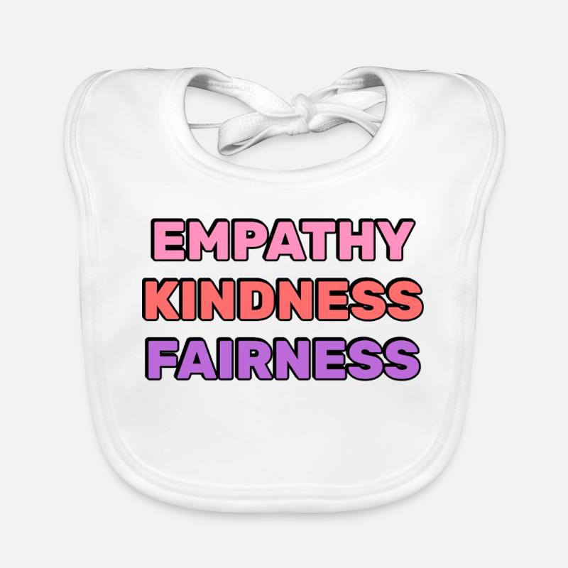 Empathie Gentillesse Équité Bavoir bio Bébé