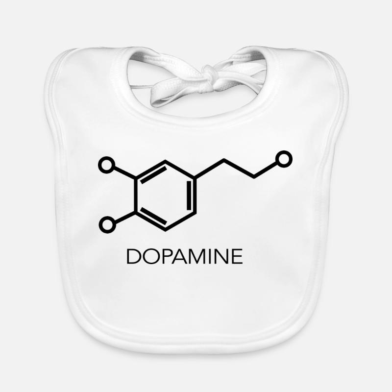 Dopaminmolekül-Minimalistisches Wissenschaftsdesign Baby Bio-Lätzchen