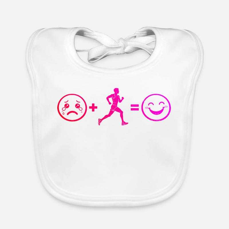 Running gift idea for a running lover Organic Baby Bibs