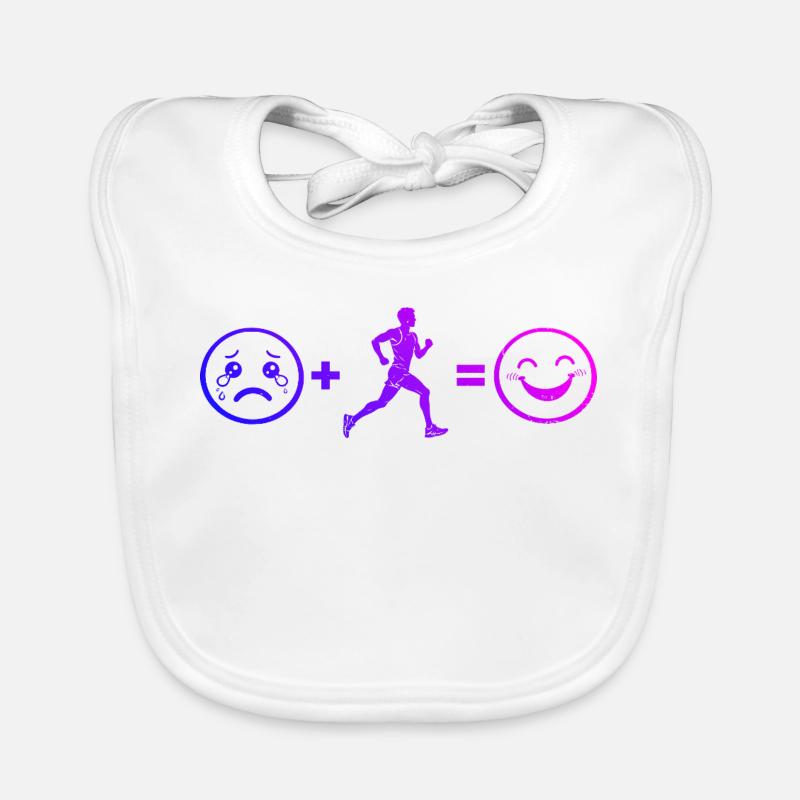 Running gift idea for a running lover Organic Baby Bibs